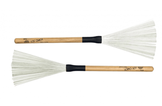 Escobillas Los Cabos Red Hickory Wire Brush LCDB-RH - manija de red hickory, alambres fijos de metal